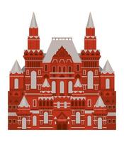 castelo vermelho de moscou vetor