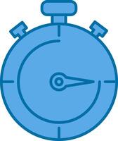 cronômetro preenchidas azul ícone vetor