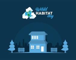 campanha do dia mundial do habitat vetor