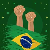 celebração do dia da independência do brasil vetor