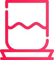 design de ícone criativo de copo de água vetor
