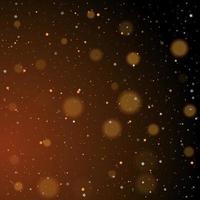 bokeh dourado, estrelas douradas e prateadas cintilantes vetor