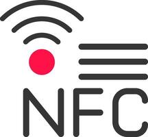 nfc criativo ícone Projeto vetor