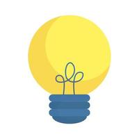 ícone isolado ideia de lâmpada vetor