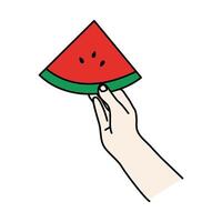 Melancia verão fruta vetor ilustração