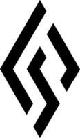 plano Preto símbolo dentro minimalista estilo vetor