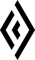 minimalista símbolo dentro a forma do uma losango vetor