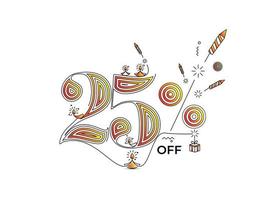 banner de venda de desconto feliz diwali, ilustração vetorial. vetor