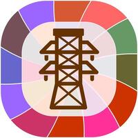 ícone de vetor de torre de eletricidade