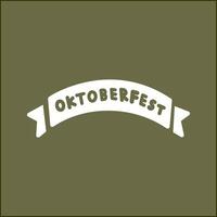 ícone de vetor de banner da oktoberfest