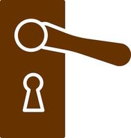 ícone de vetor de maçaneta de porta
