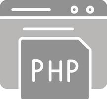 ícone do vetor php