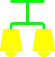 ícone de vetor de lâmpada acesa