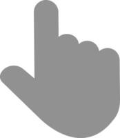 ícone de vetor de dedo levantado