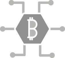 ícone de vetor bitcoin