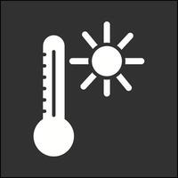 ícone de vetor de temperatura