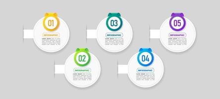 modelo de design de infográfico de negócios vetor