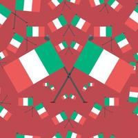 ilustração vetorial de bandeiras padrão itália vetor