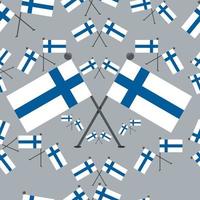 ilustração vetorial de padrão de bandeiras da finlândia vetor