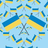 ilustração em vetor de bandeiras padrão da ucrânia