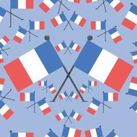 ilustração vetorial de bandeiras padrão da França vetor