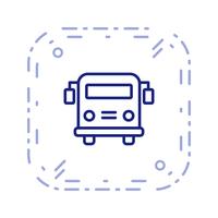 Ícone de ônibus escolar de vetor