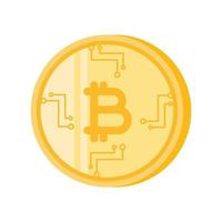 tecnologia de criptomoeda bitcoin vetor
