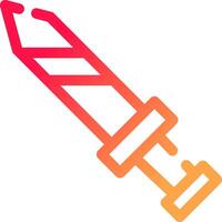 design de ícone criativo de espada vetor