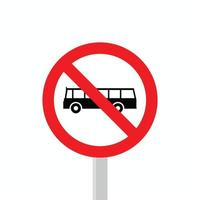 transporte público é proibido vetor