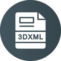 3dxml criativo ícone Projeto vetor