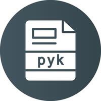 pyk criativo ícone Projeto vetor