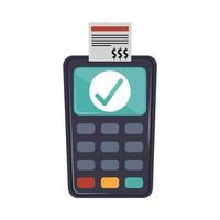 pagamento sem contato do terminal pos vetor