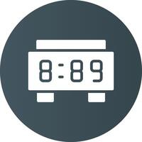 design de ícone criativo de relógio digital vetor