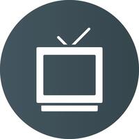design de ícone criativo de televisão vetor