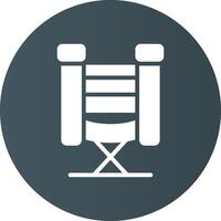 design de ícone criativo de cadeira de diretores vetor