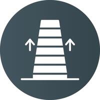 design de ícone criativo de escada rolante vetor