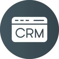 crm criativo ícone Projeto vetor