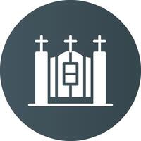 cemitério portão criativo ícone Projeto vetor