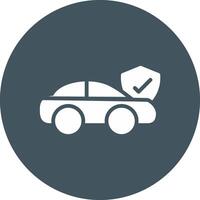 design de ícone criativo de seguro de carro vetor
