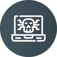 design de ícone criativo de malware vetor