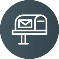 design de ícone criativo de caixa de correio vetor