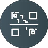 design de ícone criativo de código qr vetor