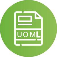 uoml criativo ícone Projeto vetor