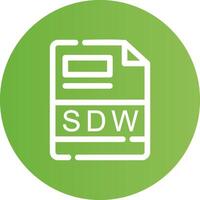 sdw criativo ícone Projeto vetor