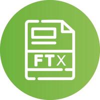 ftx criativo ícone Projeto vetor