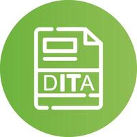 dita criativo ícone Projeto vetor