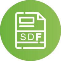 sdf criativo ícone Projeto vetor