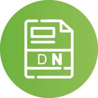 dn criativo ícone Projeto vetor