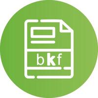 bkf criativo ícone Projeto vetor