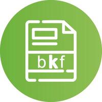 bkf criativo ícone Projeto vetor